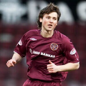 vintage Heart of Midlothian HEARTS 2008-09 home football shirt Umbro Ūkio Bankas